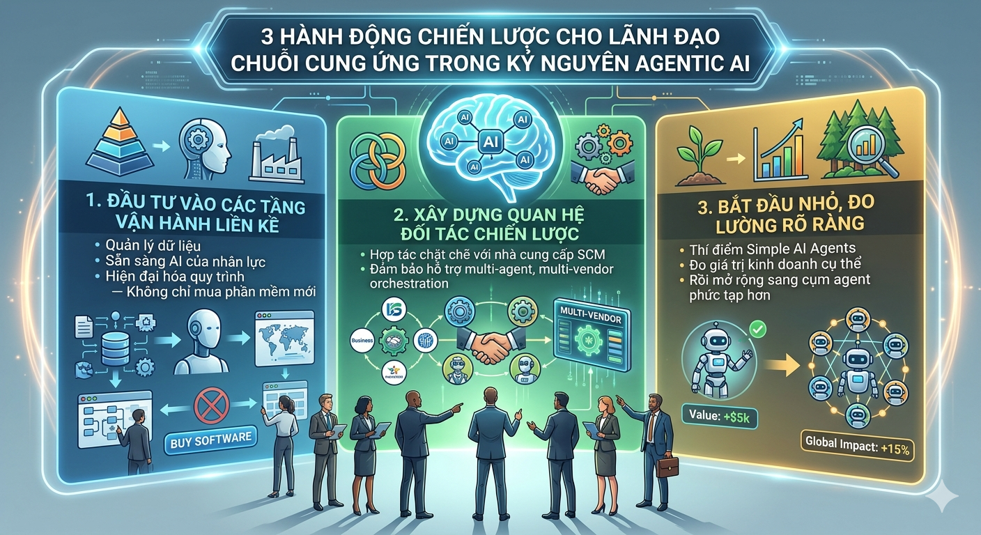 3 hành động chiến lược cho lãnh đạo chuỗi cung ứng trong kỷ nguyên Agentic AI