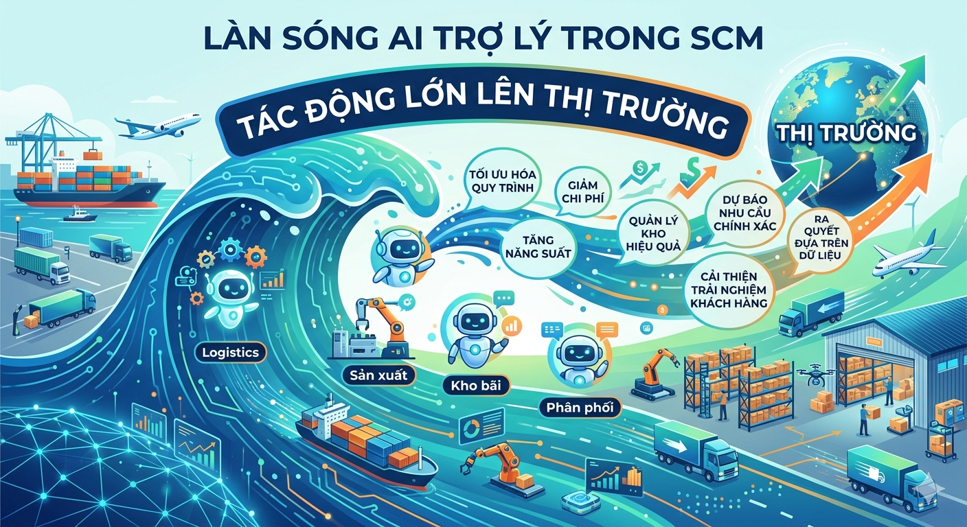 Làn sóng AI trợ lý trong SCM đã tạo tác động lớn lên thị trường